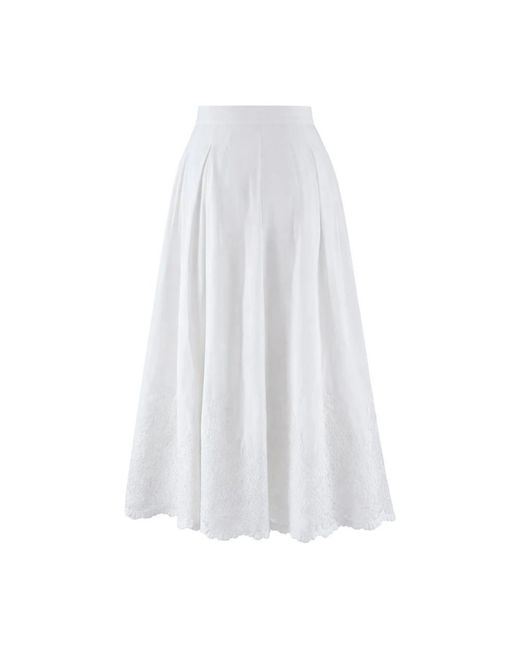 Ermanno Scervino White Maxi Skirts