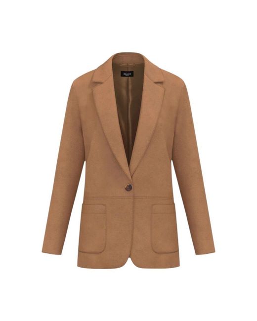 Marella Brown Brauner Blazer Mit Lässigem Flair