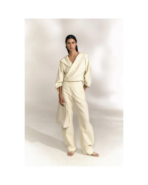 Cortana Natural Tapered Trousers