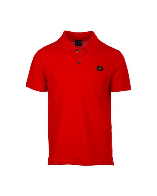 Paul & Shark Red Polo Shirts for men