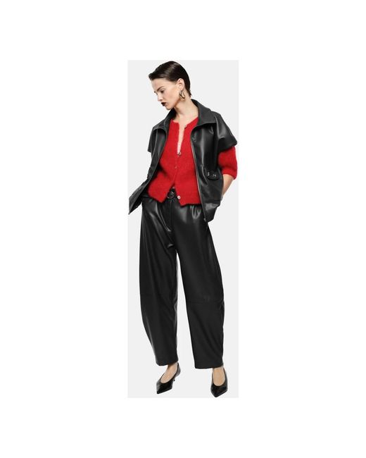 Imperial Black Leather Trousers