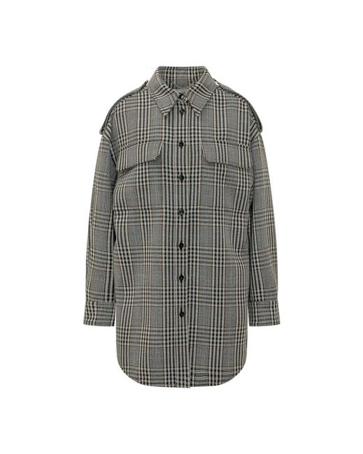 Stella McCartney Geruite Overshirt in het Gray