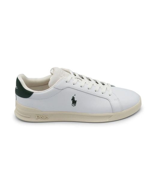 Ralph Lauren Weiße Herren-Sneaker Aus Ponyfell in Gray für Herren