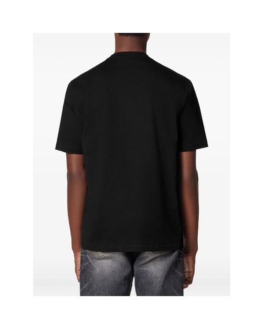 Versace Stylisches Baumwoll-T-Shirt Für Männer in Black für Herren