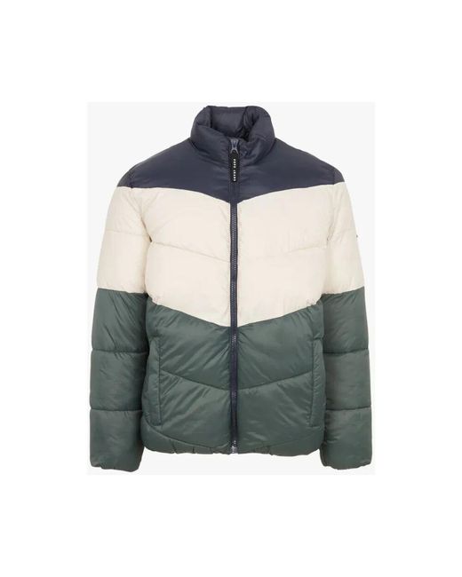 Pepe Jeans Tricolor anorak mit hohem kragen in Green für Herren