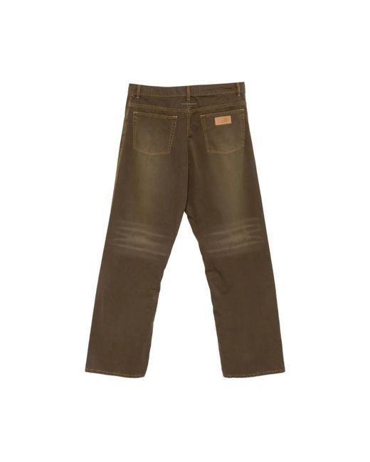 MM6 by Maison Margiela Brown Straight Fit Jeans for men