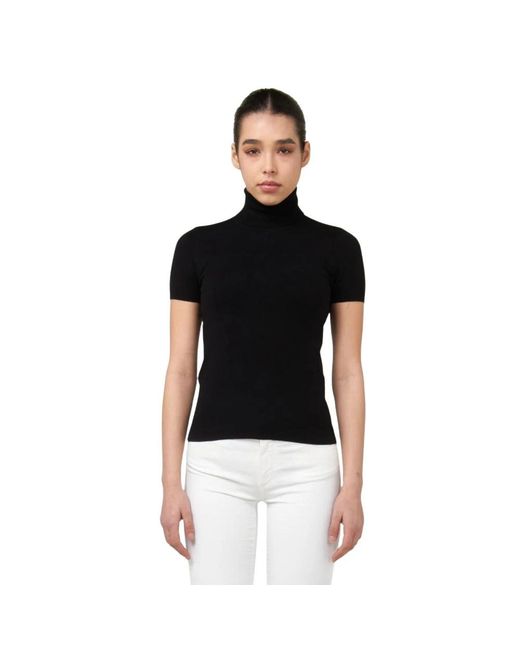 Turtlenecks Gas de color Black