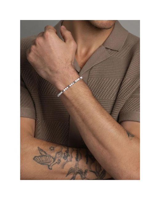 Nialaya Metallic Bracelets for men