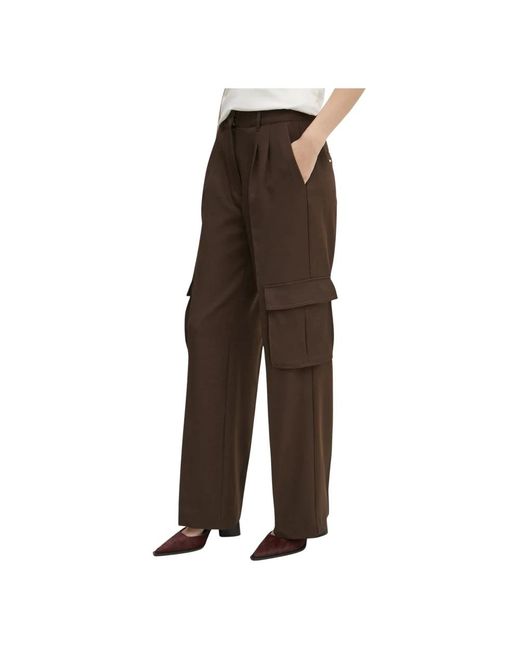 Guess Matea Wijde Broek in het Brown