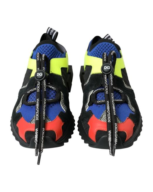 Dolce & Gabbana Green Sorrento Lace Up Sneakers Shoes
