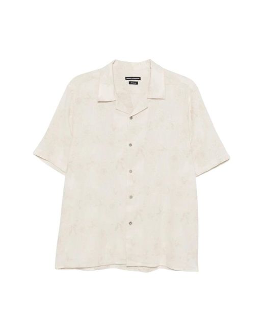 Daniele Alessandrini White Short Sleeve Shirts for men