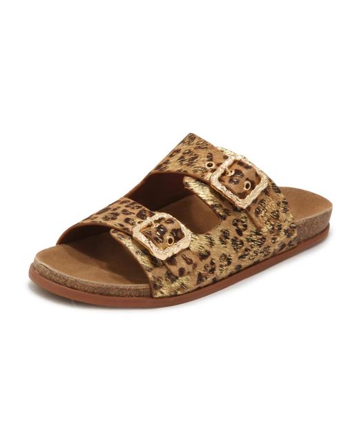 Emanuélle Vee Brown Ciabatta Sandra Sliders