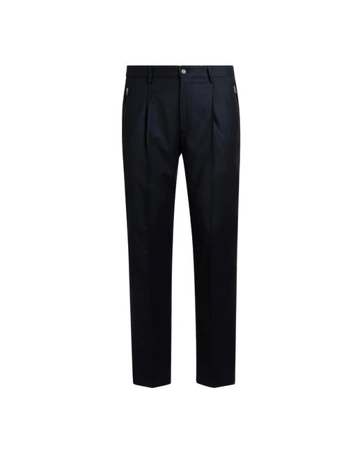 Etro Broeken ,Blauw ,Wol Wollen Cargobroek in het Blue voor heren