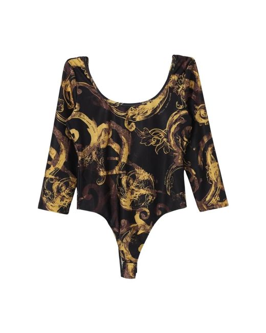 Versace Jeans Couture Barok Print Mini Rok Set in het Black