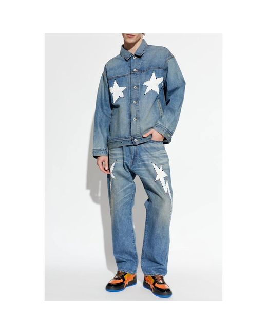 Denim Jackets A Bathing Ape de hombre de color Blue