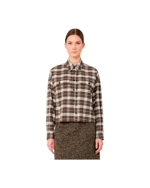 Weekend by Maxmara Brown Shirts