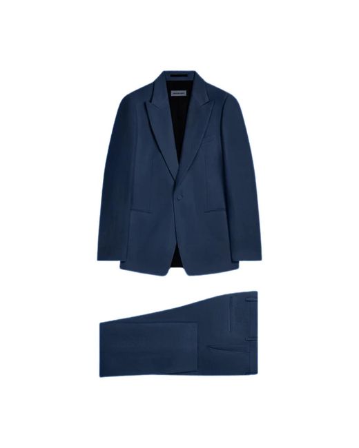 Dries Van Noten Blue Single Breasted Suits for men