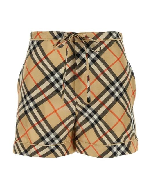 Burberry Metallic Casual Shorts