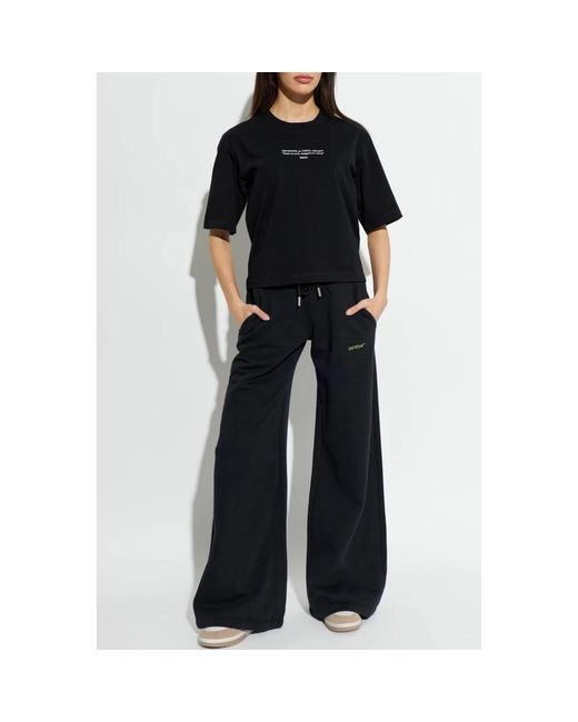 Off-White c/o Virgil Abloh Blue Wide Trousers