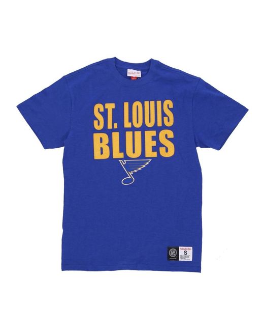 Mitchell & Ness Tops ,Blauw ,Katoen Stlblu Legendarische Slub Tee Korte Mouw in het Blue voor heren