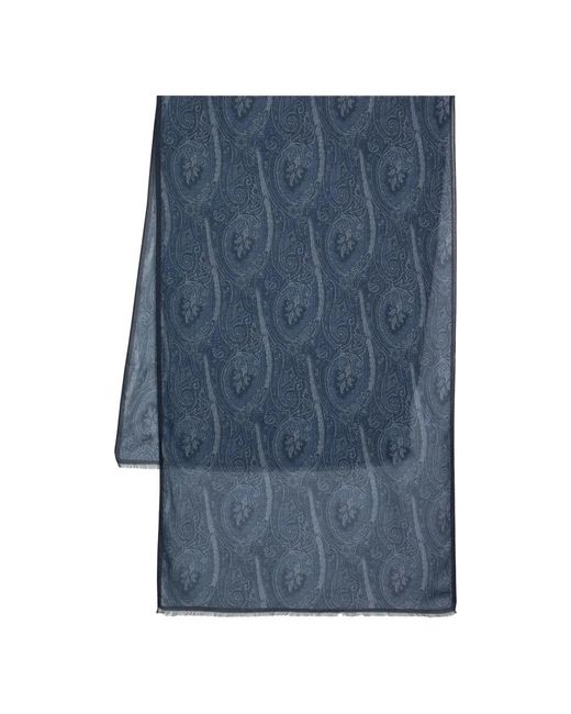 Etro Blue Scarves for men