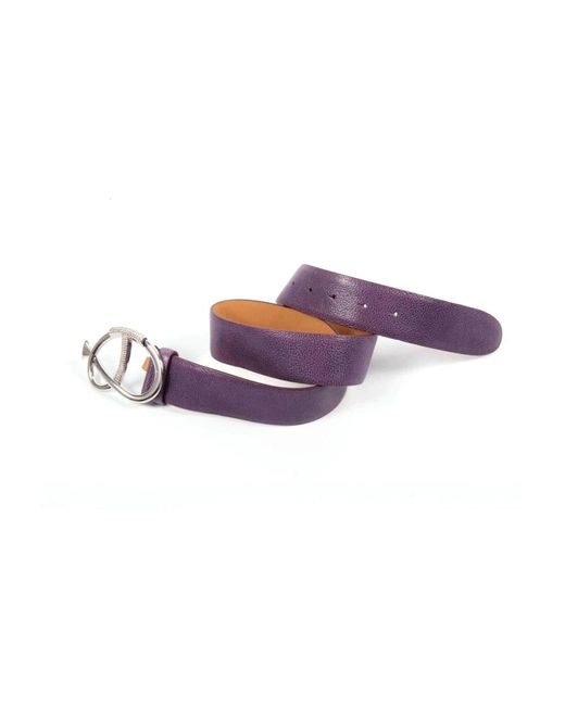 Cintura in pelle di vitello viola di Tod's in Purple