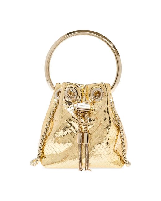 Jimmy Choo Metallic Handtasche Bon Bon Micro