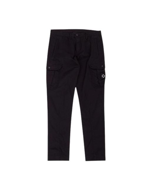 Ma Strum Blue Straight Trousers for men