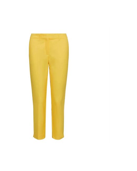 Marella Yellow Cropped Trousers