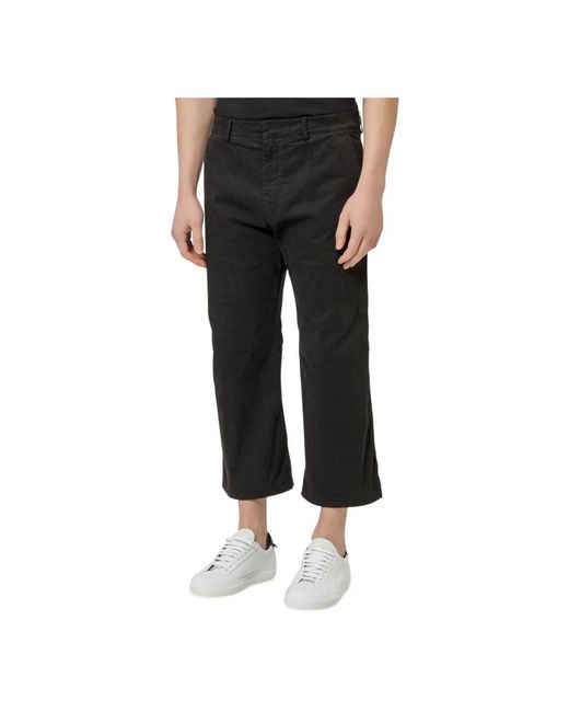 N°21 Black Cropped Trousers for men
