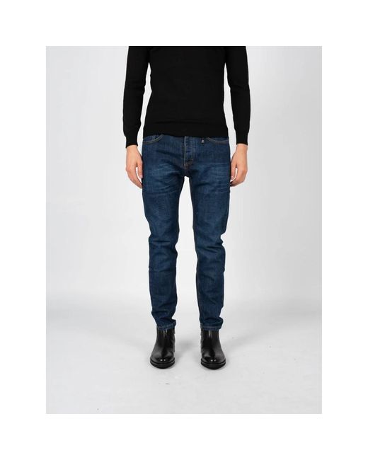 Xagon Man Slim Fit Jeans Mit Knopfverschluss in Blue für Herren