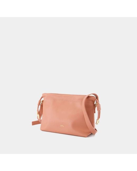 A.P.C. Pink Rosa Synthetische Mini Crossbody-Tasche