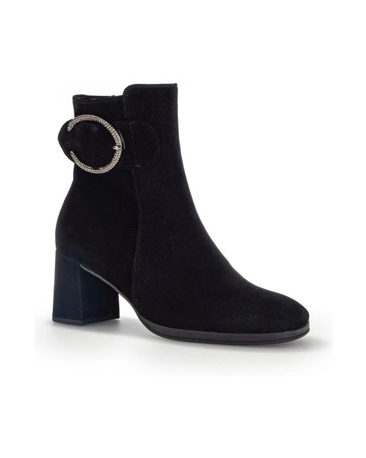 Gabor Blue Heeled Boots