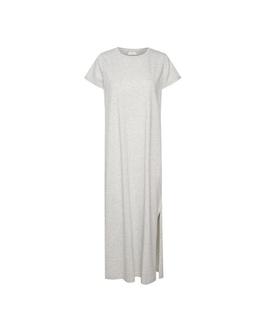 Kaffe Maxi Jurk in het White