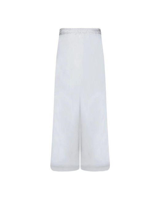 Fabiana Filippi White Seiden taffeta weite hose