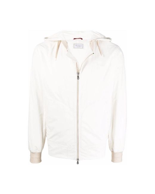 Brunello Cucinelli White Light Jackets for men