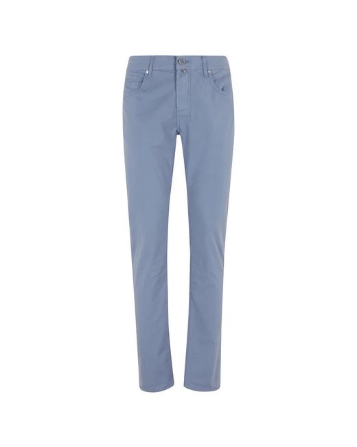 Jacob Cohen Broeken ,Blauw ,Katoen Pant 5 Pkt Slim Fit Bard in het Blue voor heren