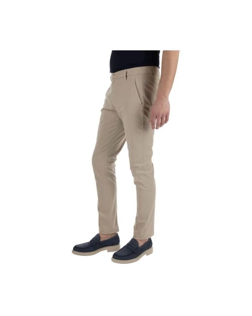 Dondup Gaubert Cropped Broek in het Natural voor heren