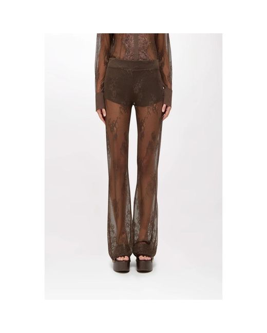 Blugirl Blumarine Brown Wide Trousers