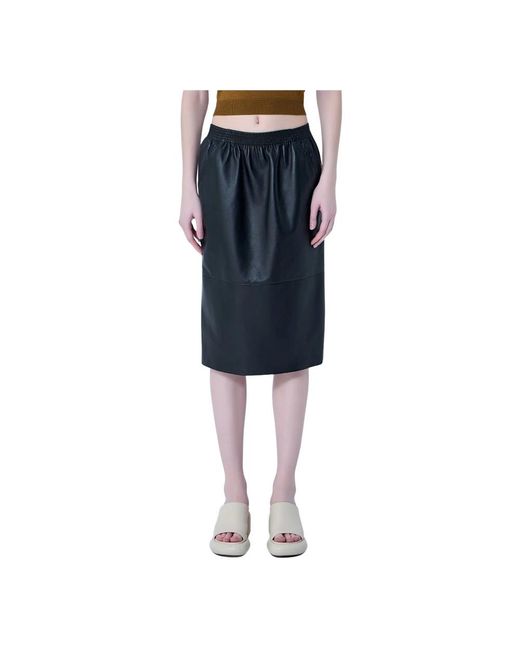 Chloé Blue Leather Skirts