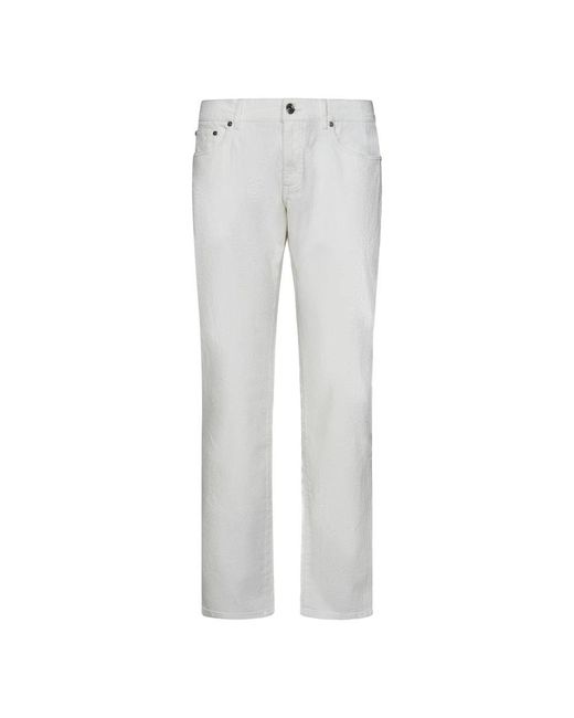 Etro Gray Straight Jeans for men