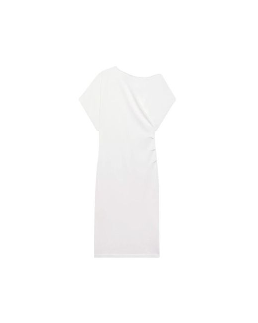 Alpha Studio Tailored Dress in het White