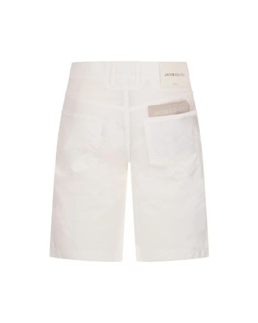 Jacob Cohen White Casual Shorts for men