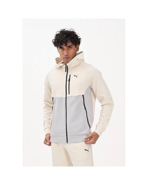 PUMA Tech Full-Zip Hoodie in het White voor heren