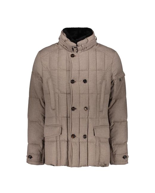 Moorer Brown Down Jackets for men