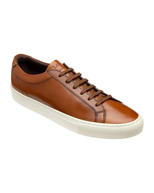 Loake Schoenen ,Bruin ,Leer Kastanjebruine Sneakers in het Brown voor heren