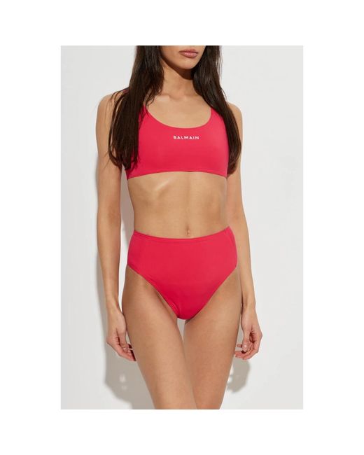 Balmain Tweedelig Badpak in het Red