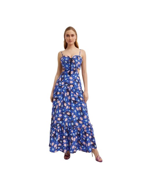 Maxi Dresses di Agua Bendita in Blue
