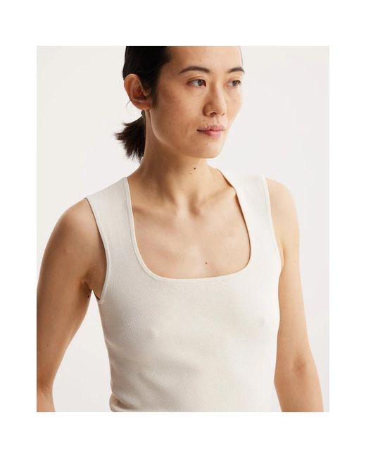 Rohe Off-white bustier strick top