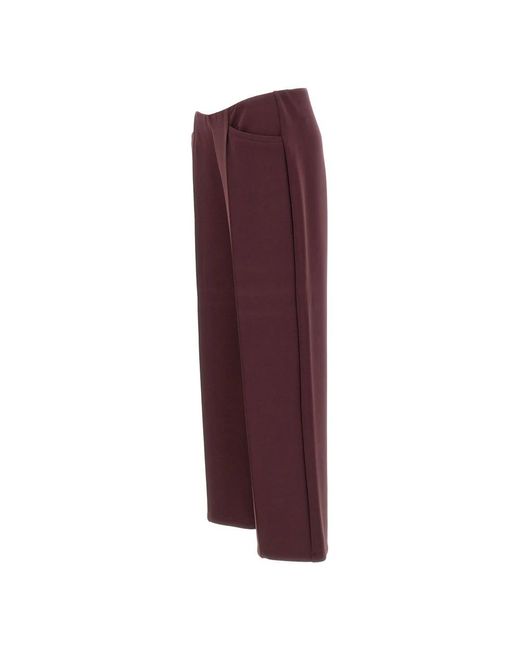 Elena Miro Red Straight Trousers